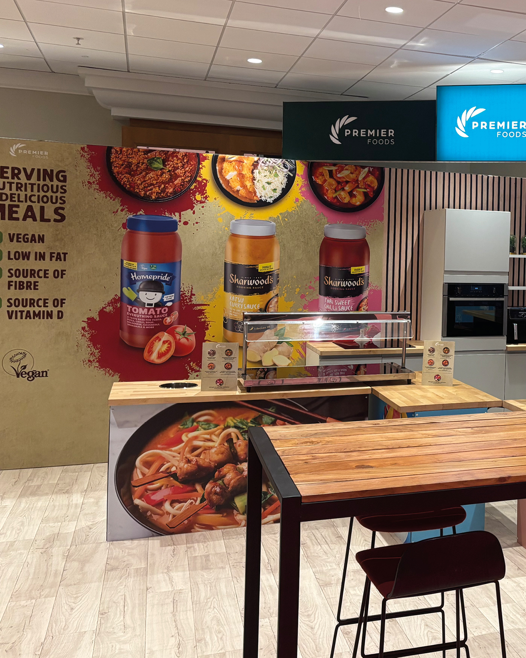 Sharwood’s and Homepride sauce station
